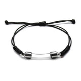 Stainless Steel Cremation Bracelet Glass Urn Bangle Memorial