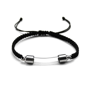 Stainless Steel Cremation Bracelet Glass Urn Bangle Memorial