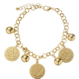 Arabic Totem Charm Baby Bracelet Coin Chain Plated Jewelry