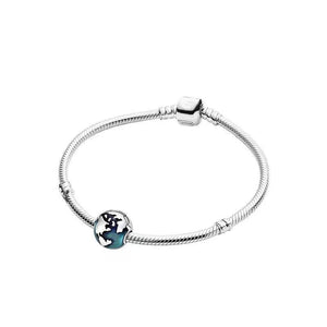 Love Heart & Ginkgo Leaf & Crown Charm Bracelet with Pendant for Women Gift