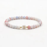 Colorful Beaded Initial Bracelet for Women Gift
