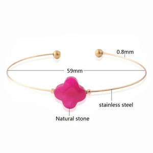 NeeFuWoFu Natural Stone Charm Bracelet Bohemia De Madera Pulseira Estrela