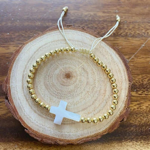 Virgin Mary Guadalupe Charm Freshwater Pearl Bracelet