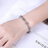 Stainless Steel Square Beads Bracelet for Men and Women
