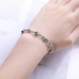 Stainless Steel Square Beads Bracelet for Men and Women
