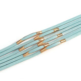 Multilayer Red Flag Leather Bracelets for Women