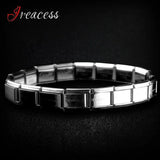 Stainless Steel Charm Bracelet for Women Men