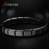 Stainless Steel Charm Bracelet for Women Men