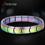 Stainless Steel Charm Bracelet for Women Men