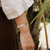 KKBEAD 26 Initial Bracelet for Women Shell Letter A~Z Alphabet Natural Pearl Jew