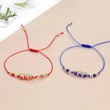 12pcs Heart Charm Bracelets Set for Women Girls, Braided Rope Wristband Anklets