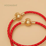 Gold Lucky Bag Charm Bracelet for Women