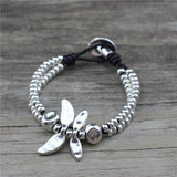 Anslow Charm Leather Braclet Wristband Rope Chain Gift