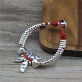 Anslow Charm Leather Braclet Wristband Rope Chain Gift
