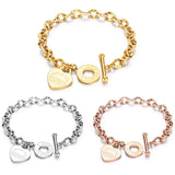 Stainless Steel Heart Bracelets For Women Gift