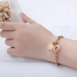 Stainless Steel Heart Bracelets For Women Gift
