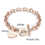 Stainless Steel Heart Bracelets For Women Gift