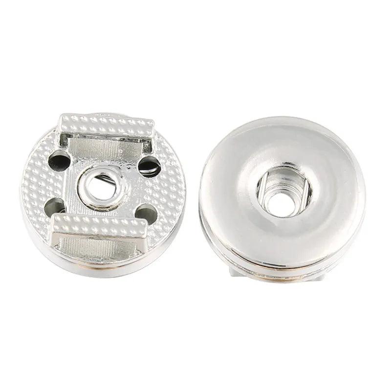 10pcs Snap Jewelry Findings Silver 18mm Snap Buttons DIY Accessories