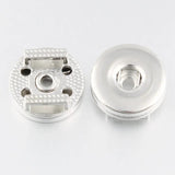 10pcs Snap Jewelry Findings Silver 18mm Snap Buttons DIY Accessories