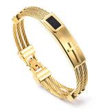 Vintage Cross Bracelet Men's Charm Jewelry Religious Bracelet