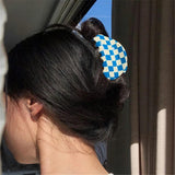 HUANZHI Multicolor Square Acetate Hair Clip Claw Women Hair Accessories