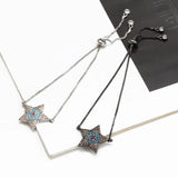 Colorful Zircon Evil Eye Bracelet for Women Girls Men