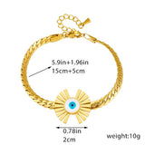 Vintage Eye Zircon Bracelet Gold-Plated Jewelry Gift