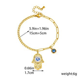 Vintage Eye Zircon Bracelet Gold-Plated Jewelry Gift