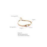 CZ Snake Chain Stainless Steel Bracelet Bangle for Women