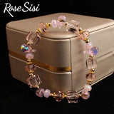 Korean Style Magic Crystal Bracelet for Women Beaded Elastic Jewelry Present