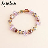 Korean Style Magic Crystal Bracelet for Women Beaded Elastic Jewelry Present