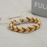 DIY Knit Bangles Hemp Rope Wristbands Bracelets for Party Wedding Travel