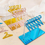 Acrylic Earrings Display Stand with 8 Mini Hangers