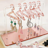 Acrylic Earrings Display Stand with 8 Mini Hangers
