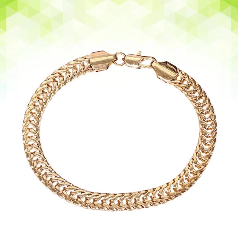 Golden Hollow Stylish Women Bracelet Hand Chain Bangle