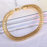 Golden Hollow Stylish Women Bracelet Hand Chain Bangle