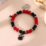 Halloween Spider Bracelet For Women Men Magnetic Heart Couple Bangle
