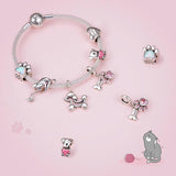 925 Sterling Silver Pet Animal Pendant Charm for DIY Jewelry