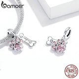 925 Sterling Silver Pet Animal Pendant Charm for DIY Jewelry