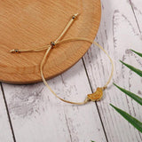 6pcs/set Woven Rope Chain Bracelet Set Moon Druzy Charms Bracelets