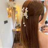 Retro Bell Orchid Flower Butterfly Fringe Hair Clip
