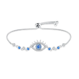 Women's Greek Evil Eye Bracelet, Personalized Gift