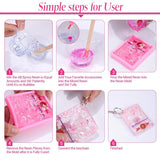 Heart Shape Keychain & Dog Paw Print Resin Molds for DIY Crafts