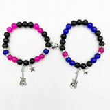 Heart Magnetic Matching Couple Bracelets Romantic Party Jewelry