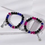 Heart Magnetic Matching Couple Bracelets Romantic Party Jewelry