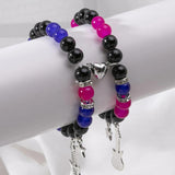 Heart Magnetic Matching Couple Bracelets Romantic Party Jewelry