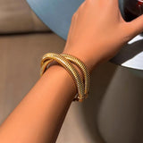 Thick Cross Bracelets for Women Chunky Hand Chains Jewelry