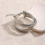 Thick Cross Bracelets for Women Chunky Hand Chains Jewelry