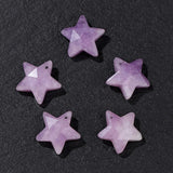 14mm Natural Stone Star Pendant Labradorite Amazonite Amethysts Beads