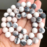 Pink Jaspe Quartz Crystal Cat Eye Opal Pearl Round Beads DIY Jewelry Making